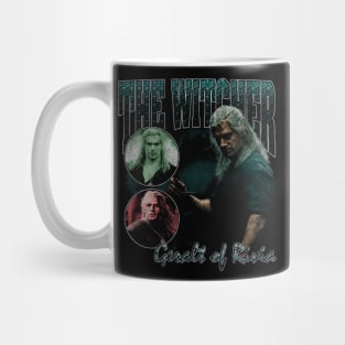 Geralt of Rivia Bootleg // Vintage Collage Fan Art // Halftoned Mug